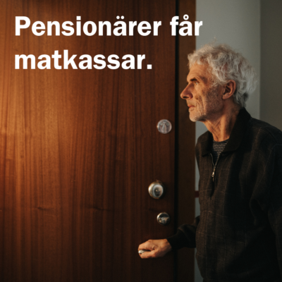 Bli månadsgivare och var med och bidra till att pensionärer får matkassar.